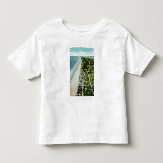 Uitzicht van de voorkant van de luchthaven kinder shirts (Voorkant)