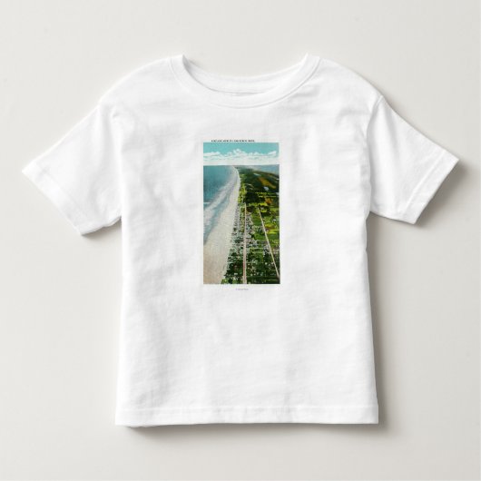 Uitzicht van de voorkant van de luchthaven kinder shirts (Voorkant)