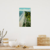 Uitzicht van de voorkant van de luchthaven poster (Keuken)