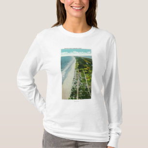 Uitzicht van de voorkant van de luchthaven t-shirt