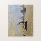 Uitzicht van de Voorzaan Monet Fine Art Legpuzzel (Verticaal)