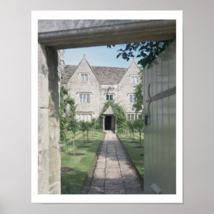 Uitzicht van de voorzijde van het huis (foto) poster