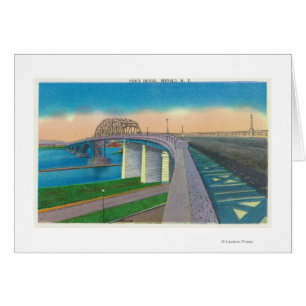 Uitzicht van de vredesbrug