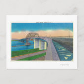 Uitzicht van de vredesbrug briefkaart (Voorkant)