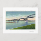 Uitzicht van de vredesbrug over de Niagara Briefkaart (Voorkant)