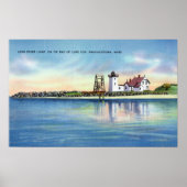 Uitzicht van de vuurtoren met groot punt poster (Voorkant)