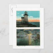 Uitzicht van de vuurtoren van Brant Point Briefkaart (Voorkant / Achterkant)