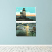 Uitzicht van de vuurtoren van Brant Point Canvas Afdruk (Insitu (Houten vloer))