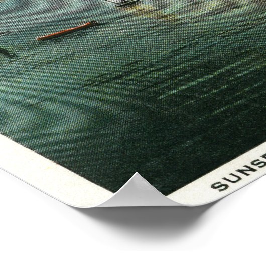 Uitzicht van de vuurtoren van Brant Point Poster (Hoek)