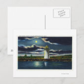 Uitzicht van de vuurtoren van de Cobbosseeconte bi Briefkaart (Voorkant / Achterkant)