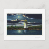 Uitzicht van de vuurtoren van de Cobbosseeconte bi Briefkaart (Voorkant)