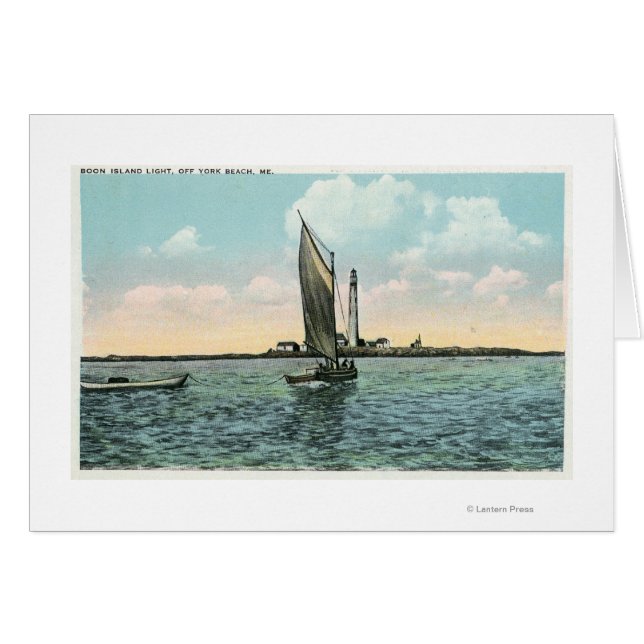 Uitzicht van de vuurtoren van het eiland Boon in Y (Voorkant Horizontaal)