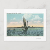 Uitzicht van de vuurtoren van het eiland Boon in Y Briefkaart (Voorkant)