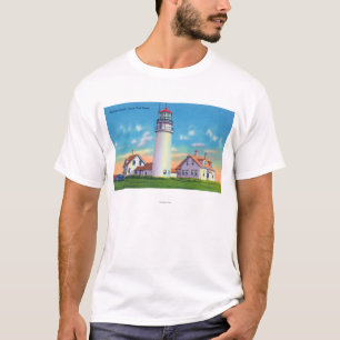 Uitzicht van de vuurtoren van het hoogland t-shirt
