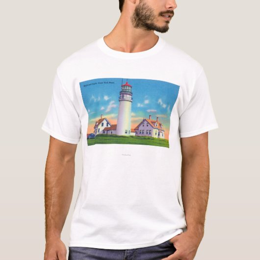 Uitzicht van de vuurtoren van het hoogland t-shirt (Voorkant)