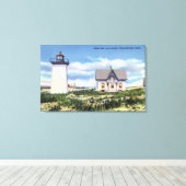 Uitzicht van de vuurtoren van het hout canvas afdruk (Insitu (Houten vloer))