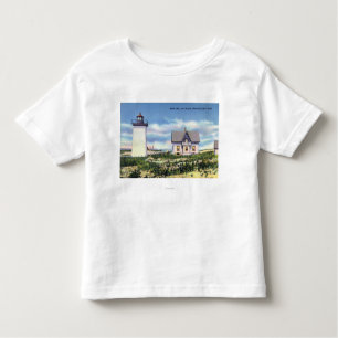 Uitzicht van de vuurtoren van het hout kinder shirts