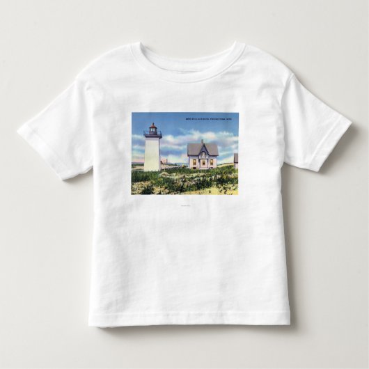 Uitzicht van de vuurtoren van het hout kinder shirts (Voorkant)