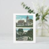 Uitzicht van de vuurtoren van het meer van ChamPla Briefkaart (Staand voorkant)