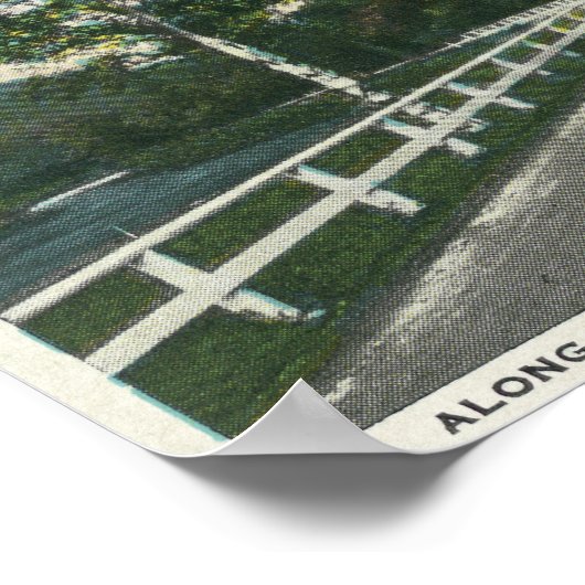 Uitzicht van de vuurtoren van het meer van ChamPla Poster (Hoek)