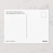 Uitzicht van de vuurtoren van het Noordhoofd, Wash Briefkaart (Achterkant)