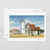 Uitzicht van de vuurtoren van het Race Point Briefkaart (Voorkant / Achterkant)