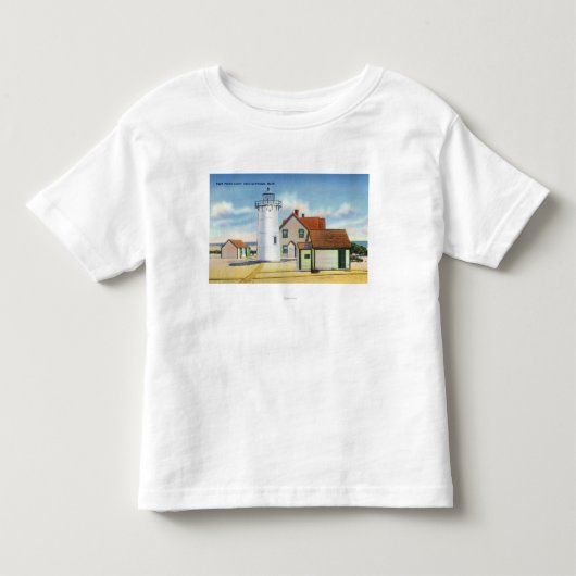 Uitzicht van de vuurtoren van het Race Point Kinder Shirts (Voorkant)
