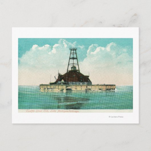 Uitzicht van de vuurtoren van het Wieg Twelfth Str Briefkaart (Voorkant)