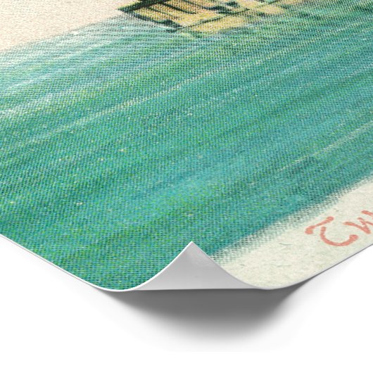 Uitzicht van de vuurtoren van het Wieg Twelfth Str Poster (Hoek)