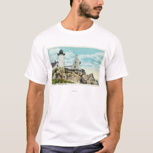 Uitzicht van de vuurtoren van New York T-shirt