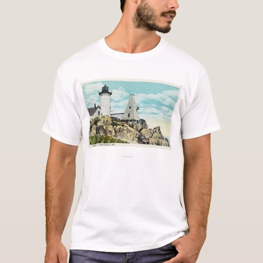 Uitzicht van de vuurtoren van New York T-shirt (Voorkant)