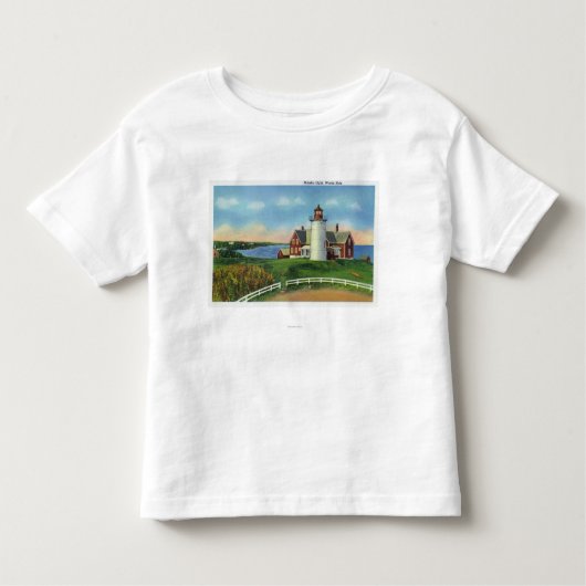 Uitzicht van de vuurtoren van Nobska, Bossen Hole Kinder Shirts (Voorkant)