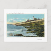 Uitzicht van de vuurtoren van Pemaquid Briefkaart (Voorkant)