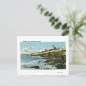 Uitzicht van de vuurtoren van Pemaquid Briefkaart (Staand voorkant)