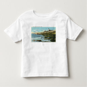 Uitzicht van de vuurtoren van Pemaquid Kinder Shirts
