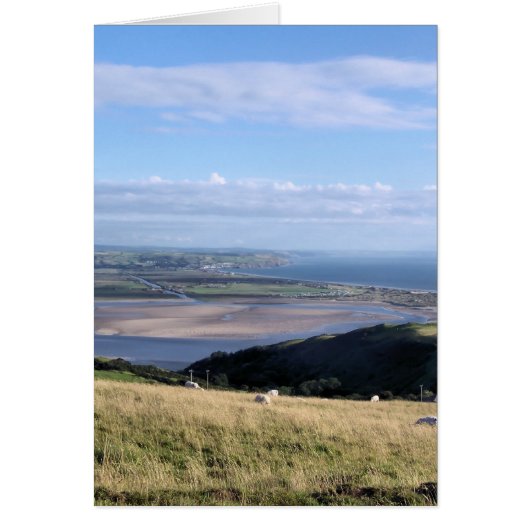 UITZICHT VAN DE WALES GREETINGS KAART (Voorkant)