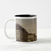 Uitzicht van de wapenarsenaal en Unter den Linden Tweekleurige Koffiemok (Links)
