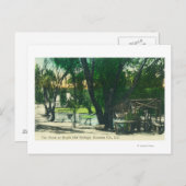 Uitzicht van de warmspuitplaat briefkaart (Voorkant / Achterkant)