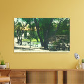 Uitzicht van de warmspuitplaat canvas afdruk (Insitu (Woonkamer))