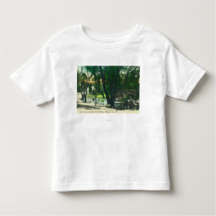 Uitzicht van de warmspuitplaat kinder shirts