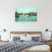 Uitzicht van de Water FrontRedwood City, CA Canvas Afdruk (Insitu (Slaapkamer))