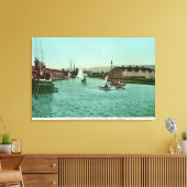 Uitzicht van de Water FrontRedwood City, CA Canvas Afdruk (Insitu (Woonkamer))