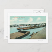 Uitzicht van de Waterfront Briefkaart (Voorkant / Achterkant)