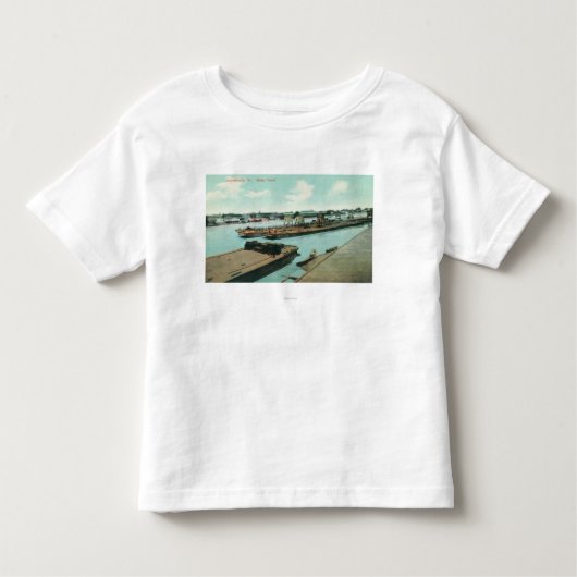 Uitzicht van de Waterfront Kinder Shirts (Voorkant)