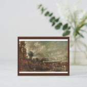 Uitzicht van de waterloorbrug van de loods briefkaart (Staand voorkant)