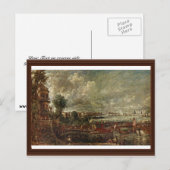 Uitzicht van de waterloorbrug van de loods briefkaart (Voorkant / Achterkant)
