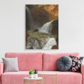 Uitzicht van de watervallen in Tivoli (door Bidaul Canvas Afdruk (Insitu (Woonkamer))