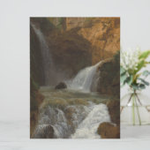 Uitzicht van de watervallen in Tivoli (door Bidaul Kaart (Staand voorkant)