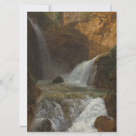 Uitzicht van de watervallen in Tivoli (door Bidaul Kaart