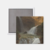 Uitzicht van de watervallen in Tivoli (door Bidaul Magneet (Voorkant / Achterkant)